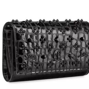 Christian Louboutin Black Embellished Wallet